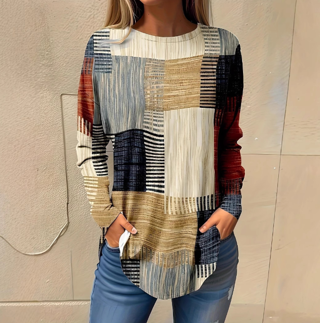 Damen-LongsleevemitRundhalsausschnittundPatchwork-Print_2.png