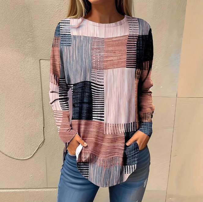 Damen-LongsleevemitRundhalsausschnittundPatchwork-Print_3.png