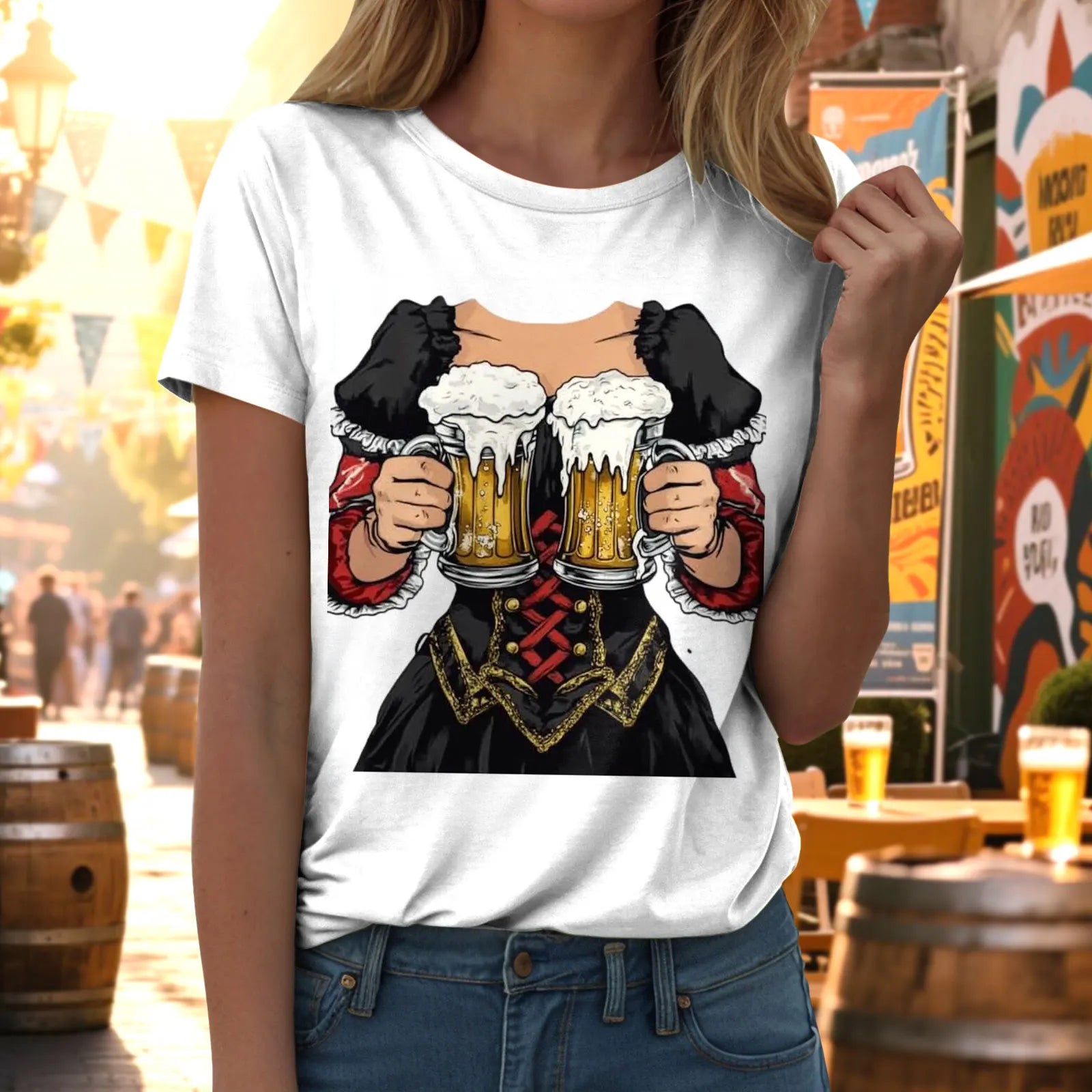 DamenT-ShirtmitkurzemArmelRundhalsausschnittundDruckmotiv_7.jpg