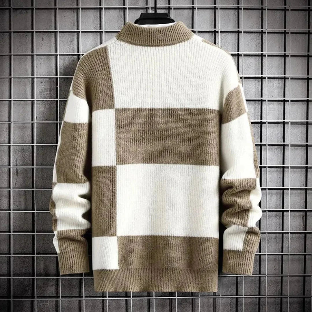 HerrenStrickpullovermitStehkragenundColorBlockDesign_3.webp