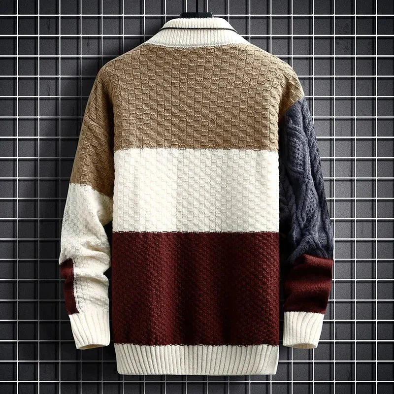 HerrenStrickpullovermitStehkragenundPatchwork-Muster_2.webp