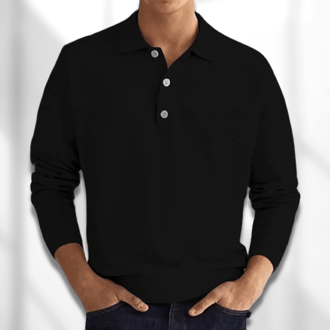 LangarmeligesHerren-PoloshirtmitRippenbundchenundKnopfleiste_2.png