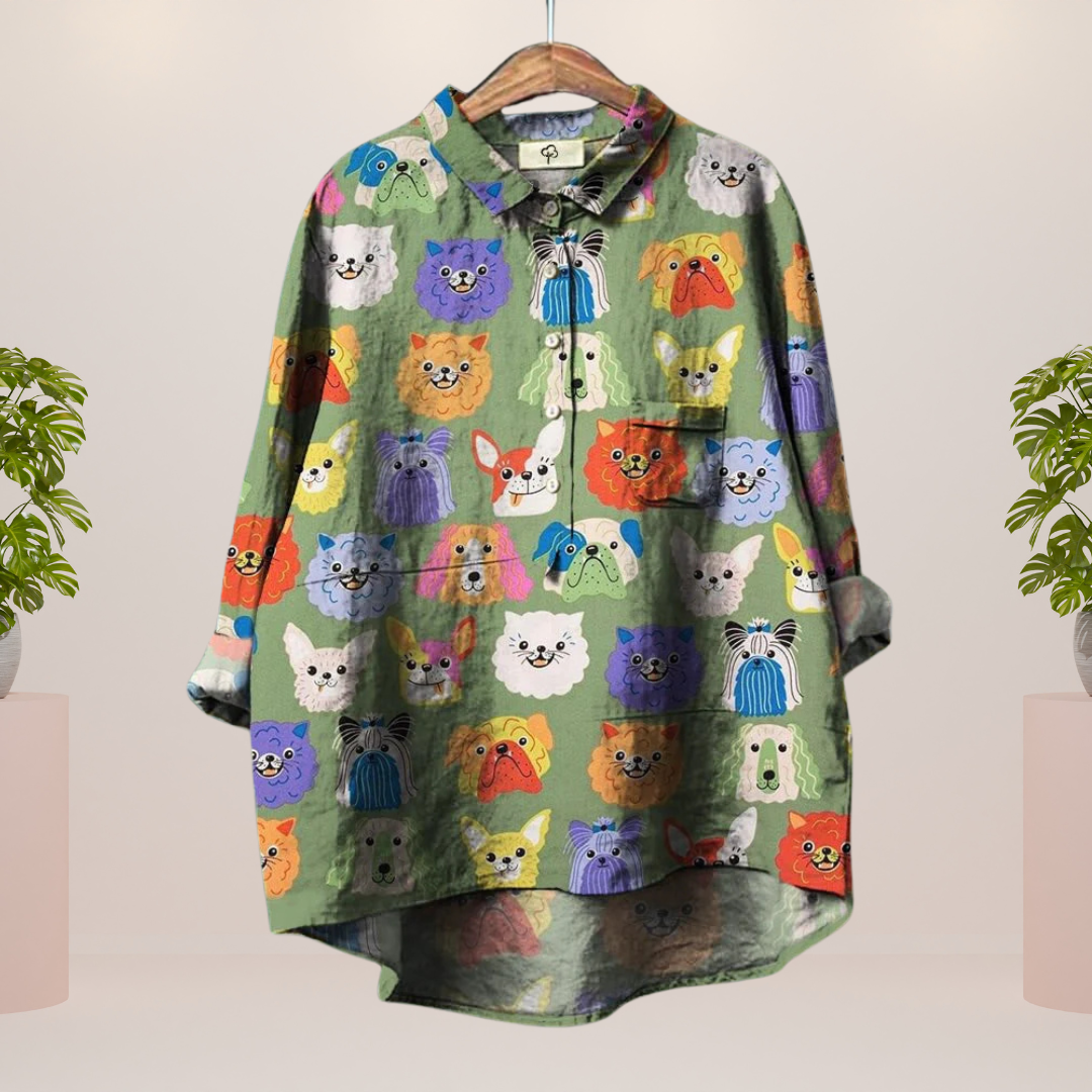Modisches Shirt mit Tiermotiven für Frauen