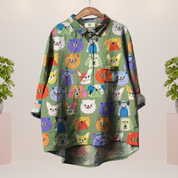 Modisches Shirt mit Tiermotiven für Frauen