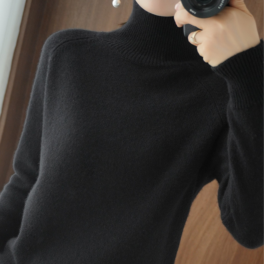 Kuscheliger Merino-Rollkragenpullover für Frauen