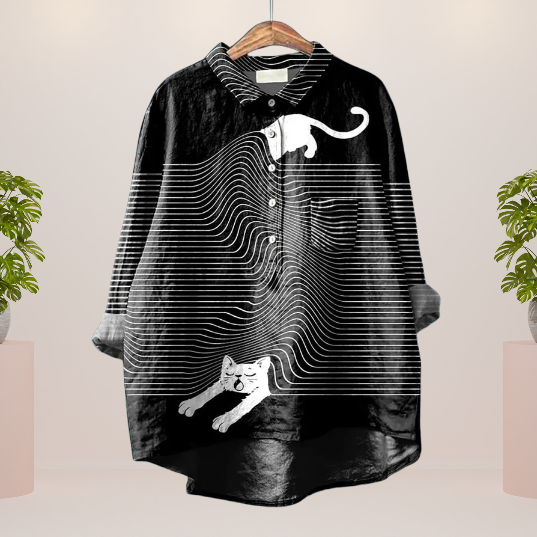 Modisches Shirt mit Tiermotiven für Frauen