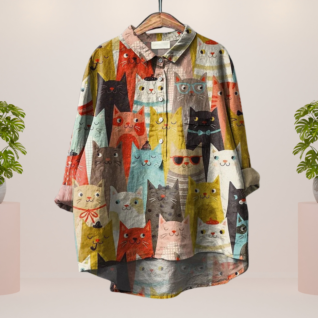 Modisches Shirt mit Tiermotiven für Frauen