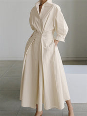 Stylisches Maxikleid mit Cinch-Taille für Frauen