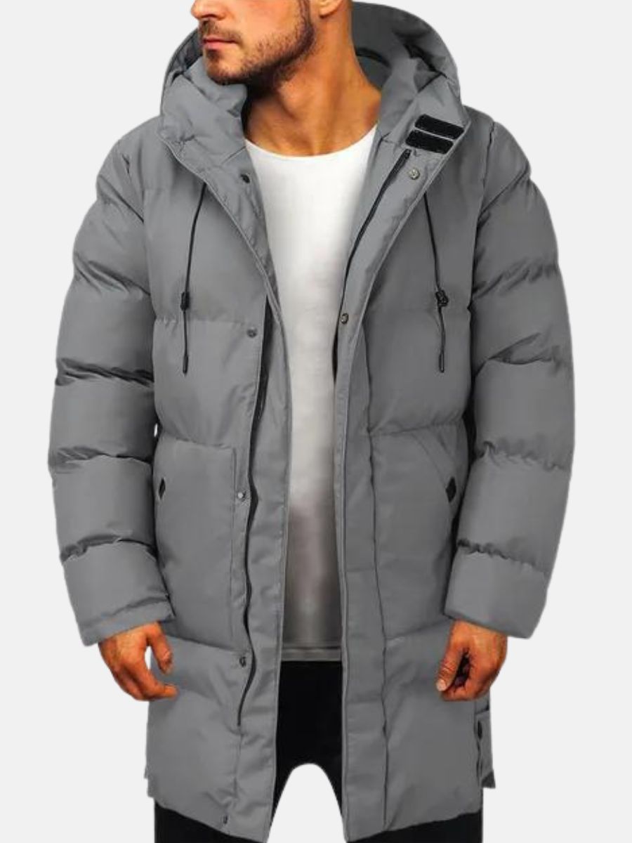 Stylischer Wintermantel mit Kapuze für Männer