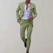 2-teiliges Anzug-Set für Herren mit Blazer und schmaler Hose