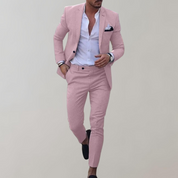 2-teiliges Anzug-Set für Herren mit Blazer und schmaler Hose