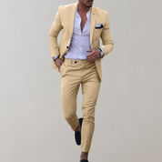 2-teiliges Anzug-Set für Herren mit Blazer und schmaler Hose