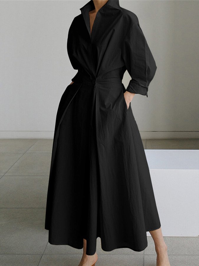 Stylisches Maxikleid mit Cinch-Taille für Frauen