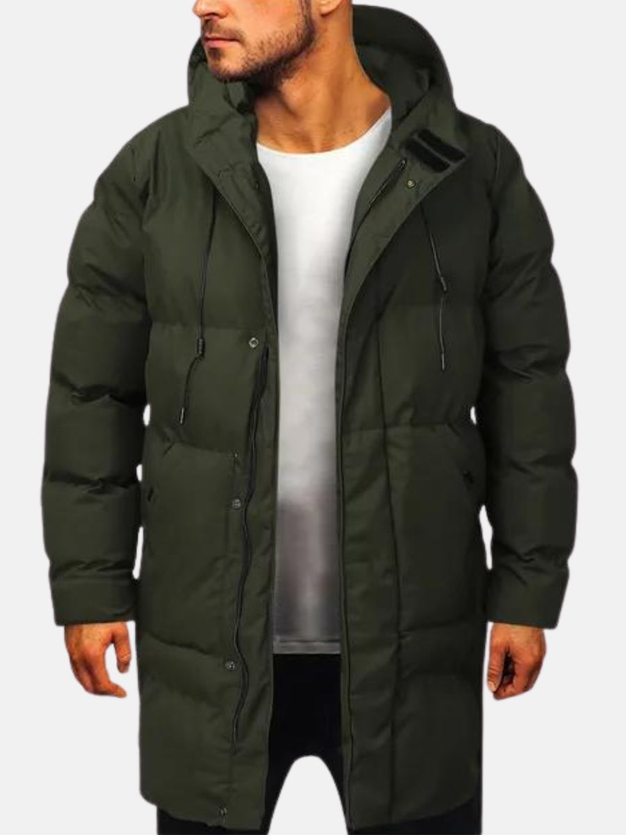 Stylischer Wintermantel mit Kapuze für Männer