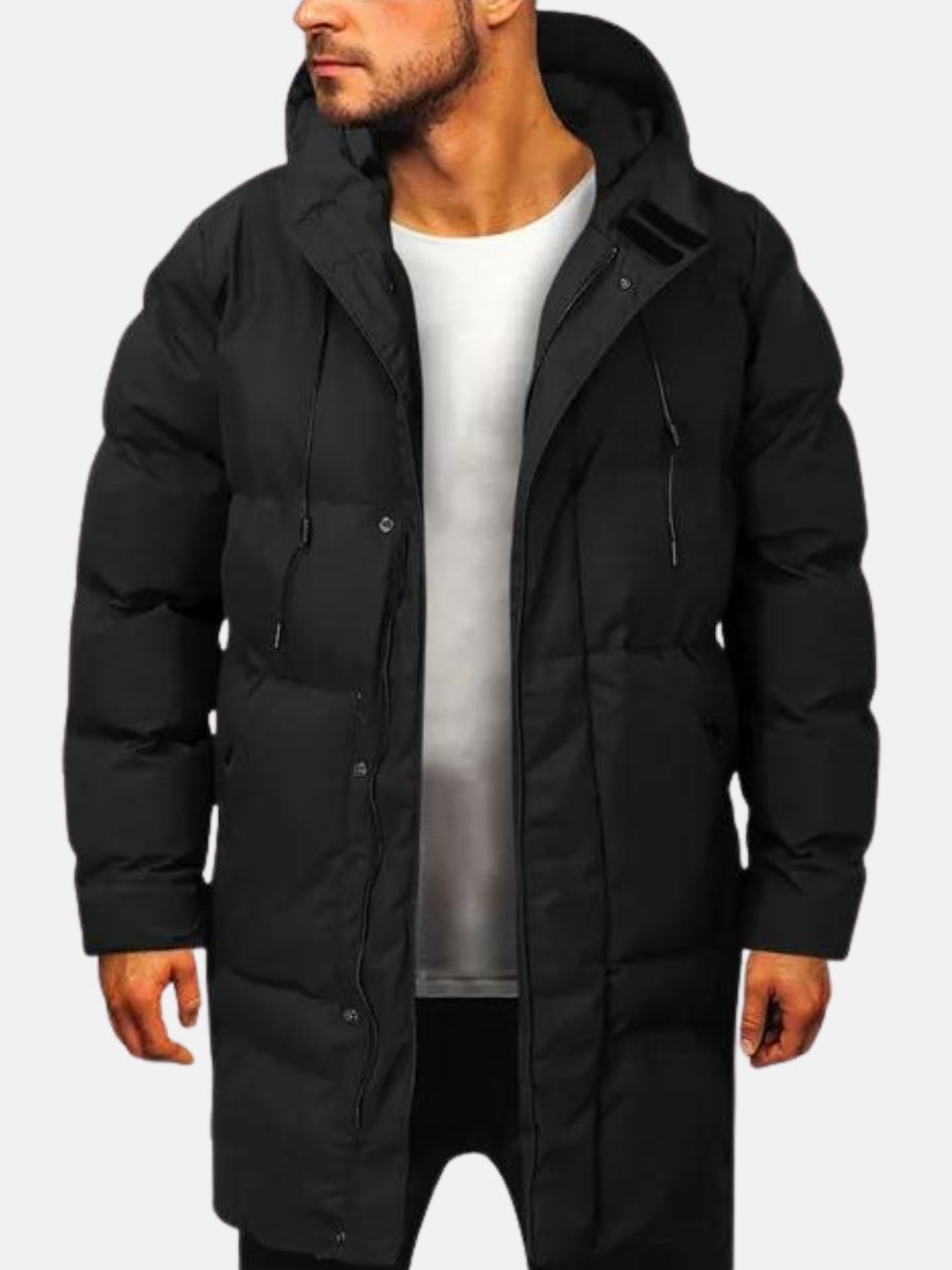 Stylischer Wintermantel mit Kapuze für Männer