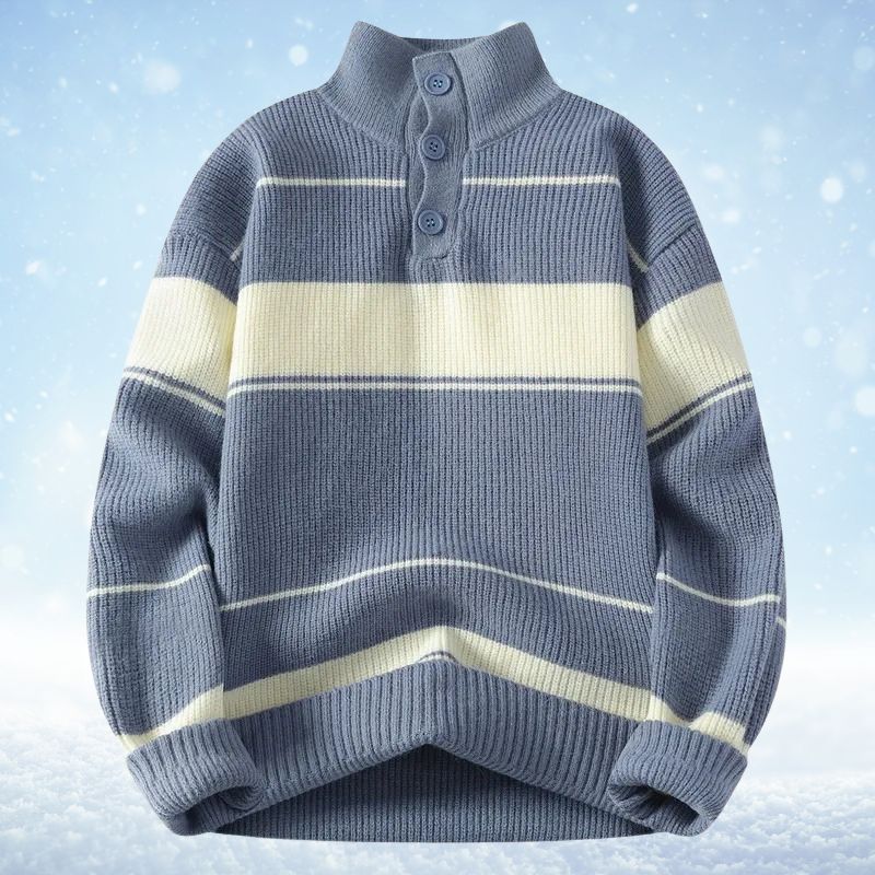 Gemütlicher dicker Strickpullover für Männer