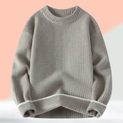 Modischer Grobstrickpullover für Männer