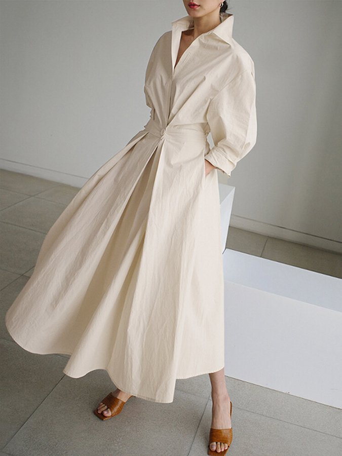 Stylisches Maxikleid mit Cinch-Taille für Frauen