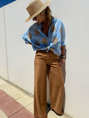 Elegante verschnörkelte Bluse für Frauen