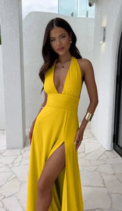 Stilvolles Kleid in Uni-Farbe für Frauen