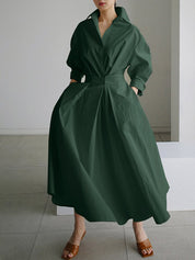 Stylisches Maxikleid mit Cinch-Taille für Frauen