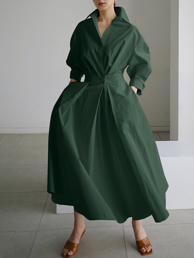 Stylisches Maxikleid mit Cinch-Taille für Frauen