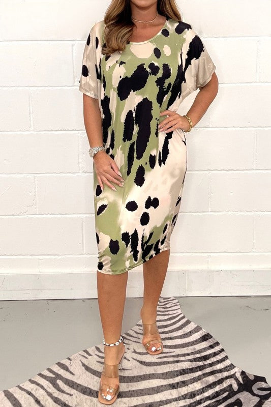 Stylisches leichtes Midikleid für Frauen