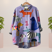 Modisches Shirt mit Tiermotiven für Frauen
