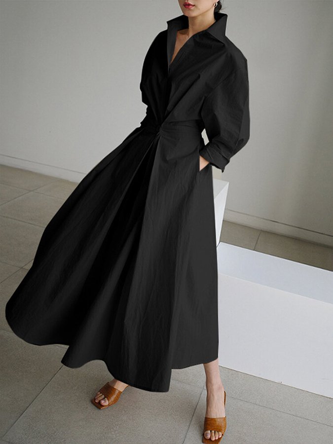 Stylisches Maxikleid mit Cinch-Taille für Frauen