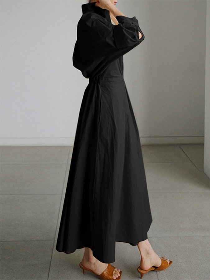 Stylisches Maxikleid mit Cinch-Taille für Frauen