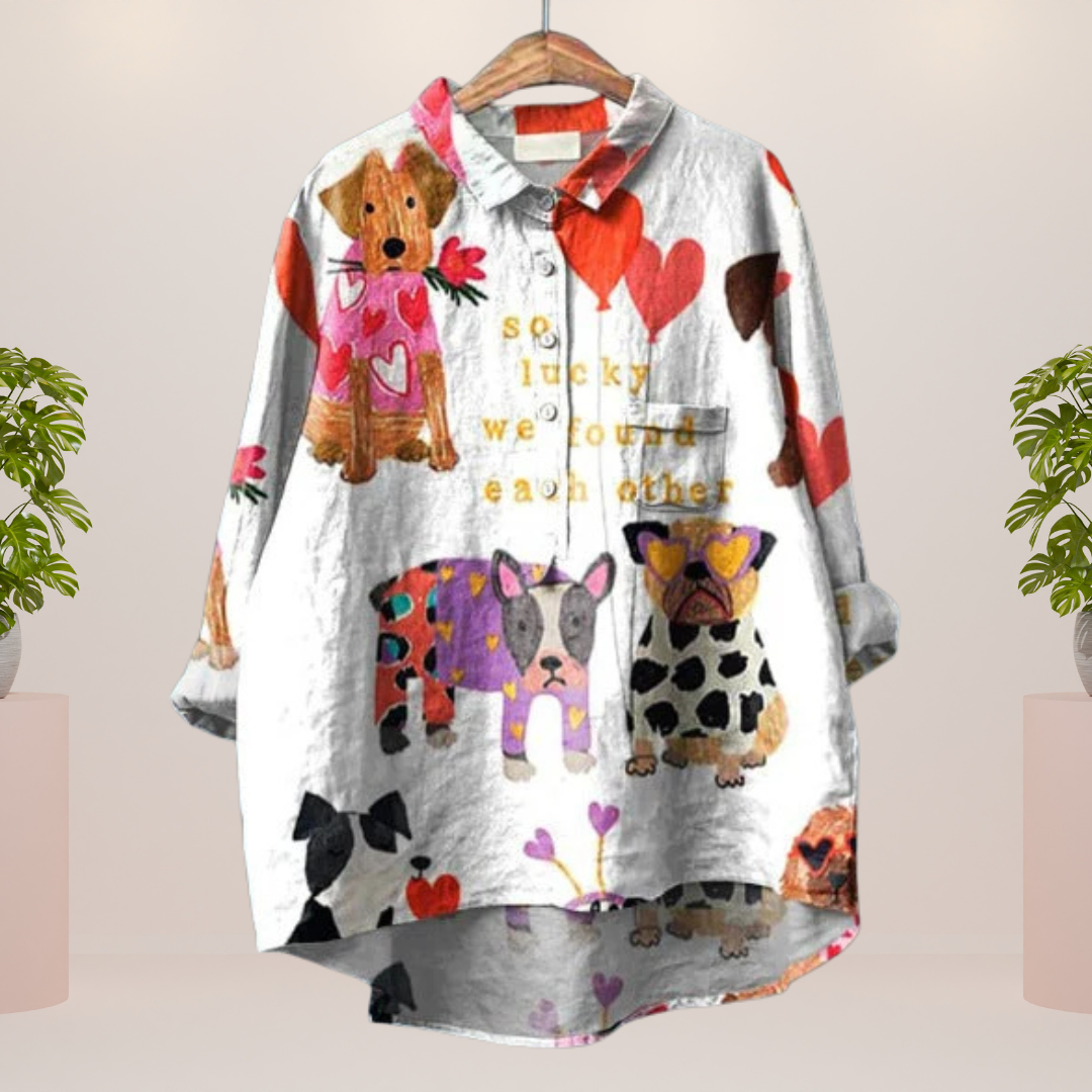 Modisches Shirt mit Tiermotiven für Frauen