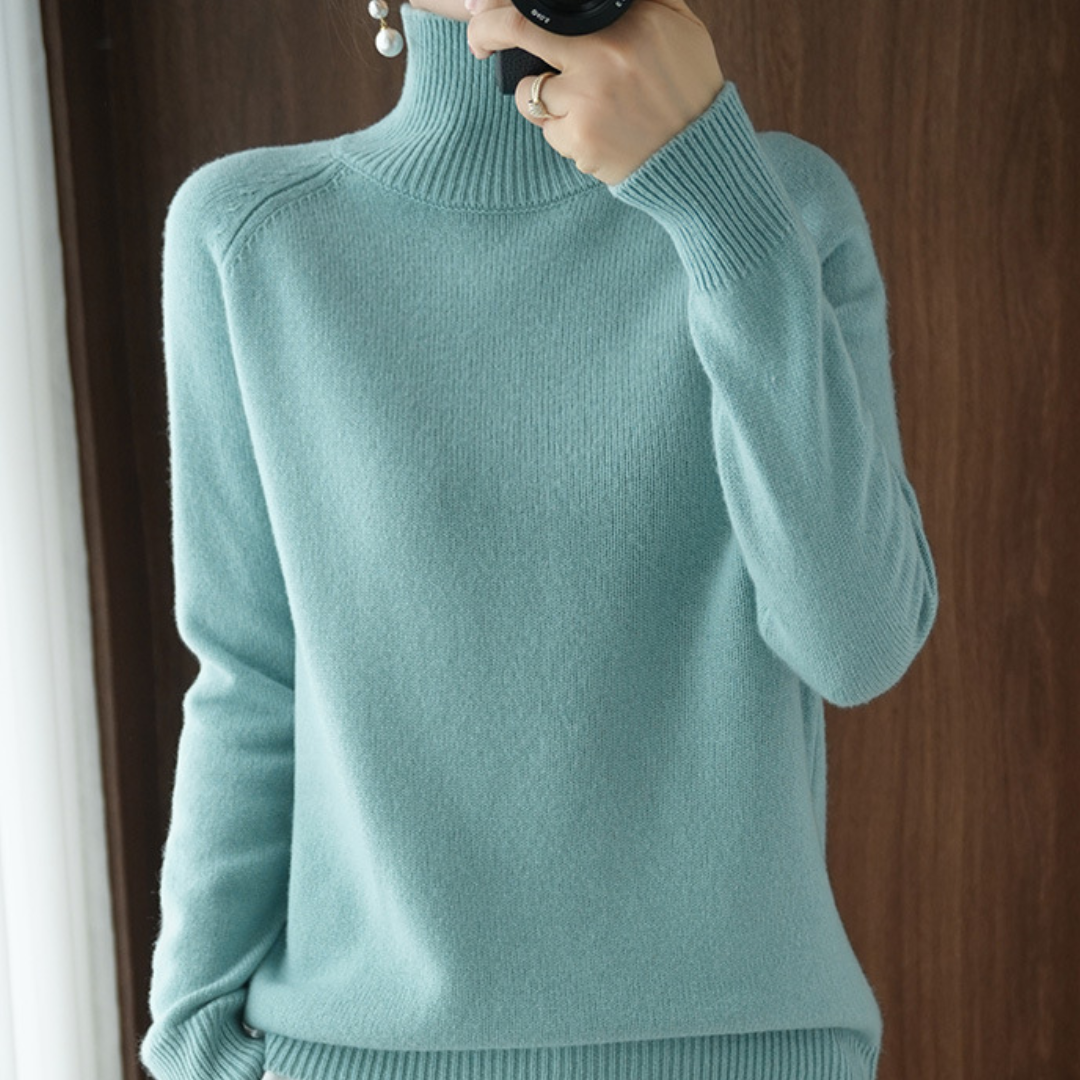 Kuscheliger Merino-Rollkragenpullover für Frauen