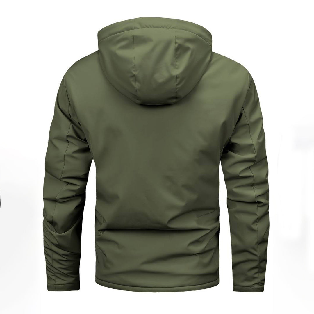 Warme Winterjacke mit Kapuze für Männer