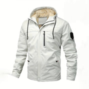 Warme Winterjacke mit Kapuze für Männer