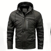 Warme Winterjacke mit Kapuze für Männer