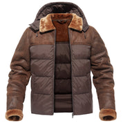 Warme Sherpa Pufferjacke für Männer