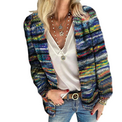 Women's cardigan with long sleeves and open front