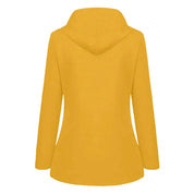 Damen Kapuzenjacke mit Druckknopfverschluss und Fronttaschen