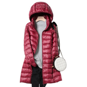 Damen Kapuzenjacke mit Reißverschluss und Seitentaschen