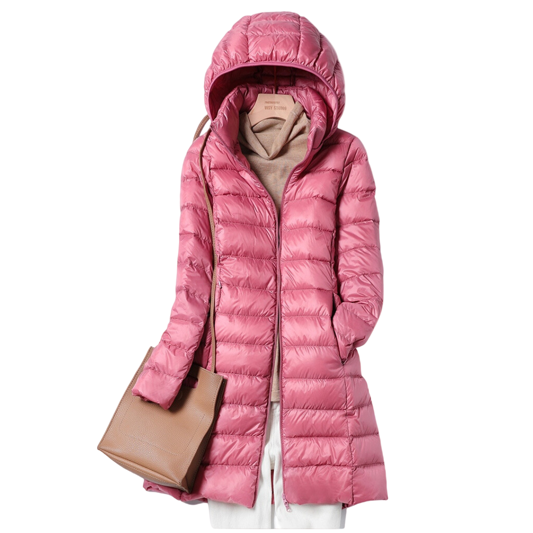 Damen Kapuzenjacke mit Reißverschluss und Seitentaschen
