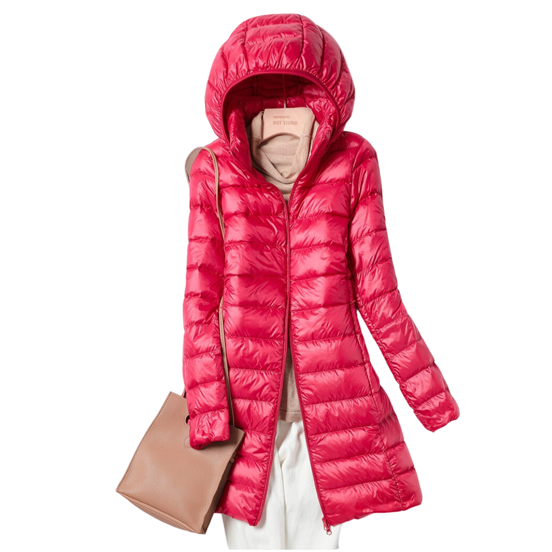 Damen Kapuzenjacke mit Reißverschluss und Seitentaschen