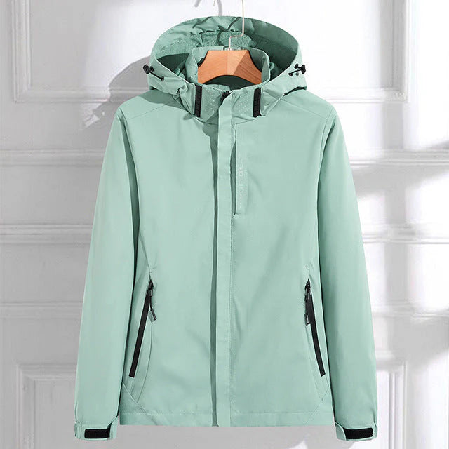 Damen Kapuzenjacke mit Reißverschluss und Vordertaschen