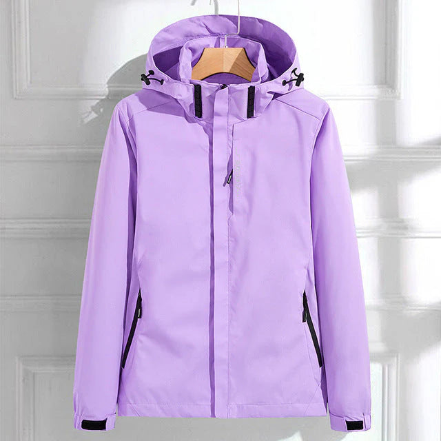 Damen Kapuzenjacke mit Reißverschluss und Vordertaschen