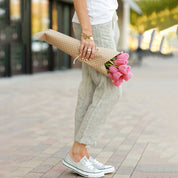 Damen Kordelzug Freizeithose mit Seitentaschen für den Sommer