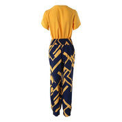 Damenbluse mit V-Ausschnitt und taillierte Hose für jede Jahreszeit