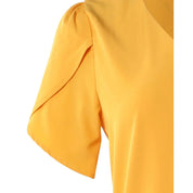 Damenbluse mit V-Ausschnitt und taillierte Hose für jede Jahreszeit