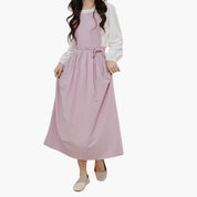 Dirndl-Kleid für Damen mit quadratischem Ausschnitt und Taillenband