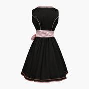 Dirndl Kleid für Damen mit quadratischem Ausschnitt und Schnürmieder