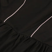 Dirndl Kleid für Damen mit quadratischem Ausschnitt und Schnürmieder