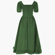 Dirndl kleid für Damen mit Puffärmeln und Rüschensaum